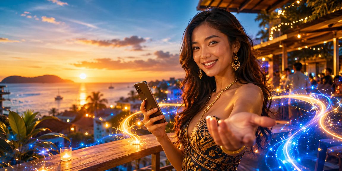 Aplikasi loteri mudah alih 1080 dipaparkan pada telefon pintar di Kota Kinabalu
